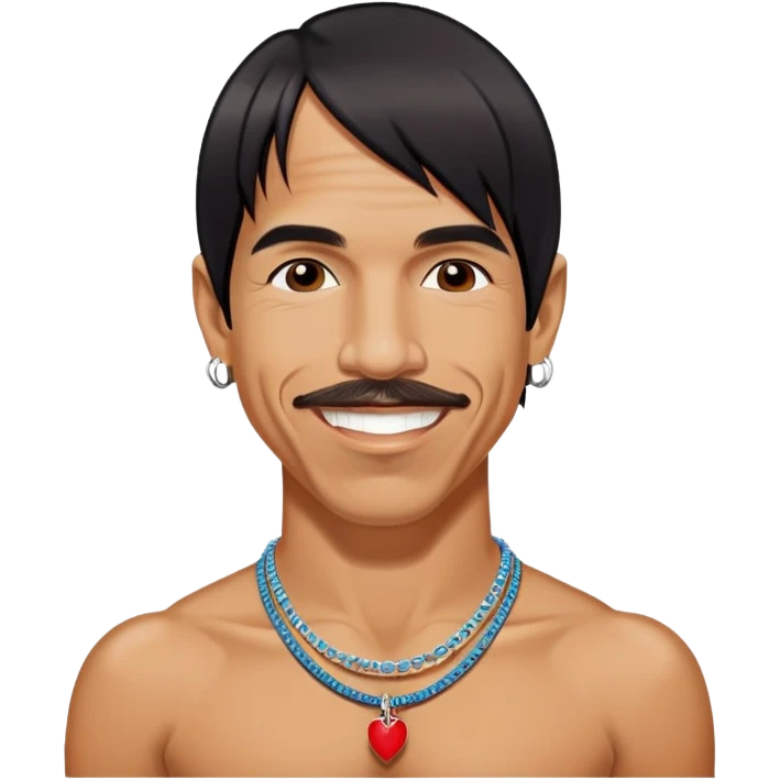 portrait of Anthony Kiedis, lead singer of Red Hot Chili Peppers emoji