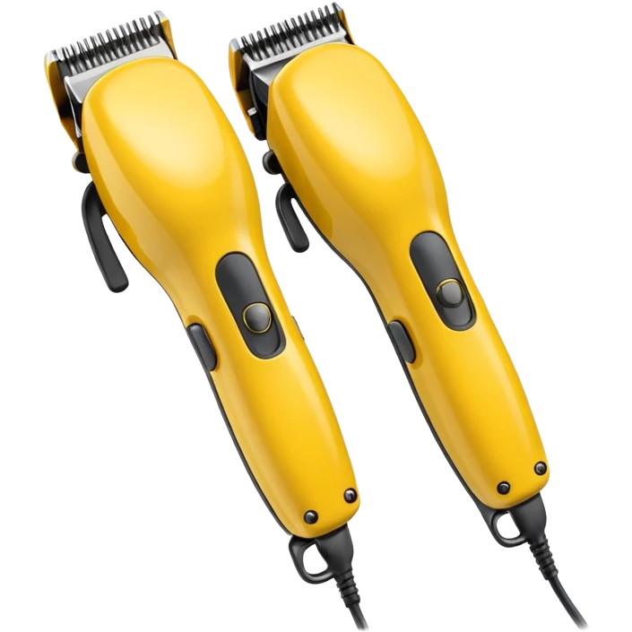 Hair Clipper yellow emoji