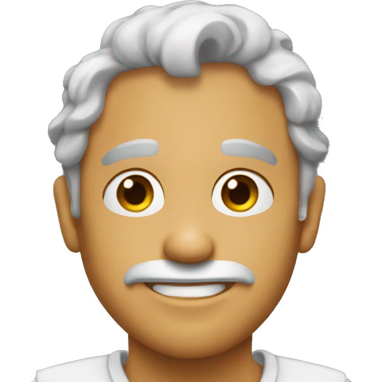 Emoji con asta de reno emoji