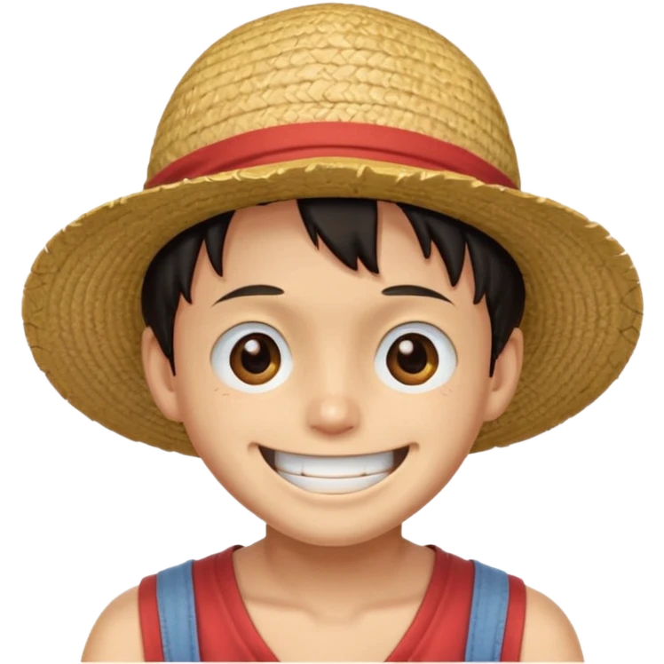 Luffy laughing emoji