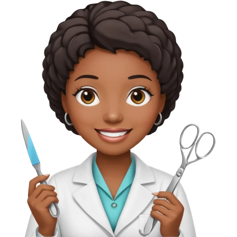 Black women beautician emoji