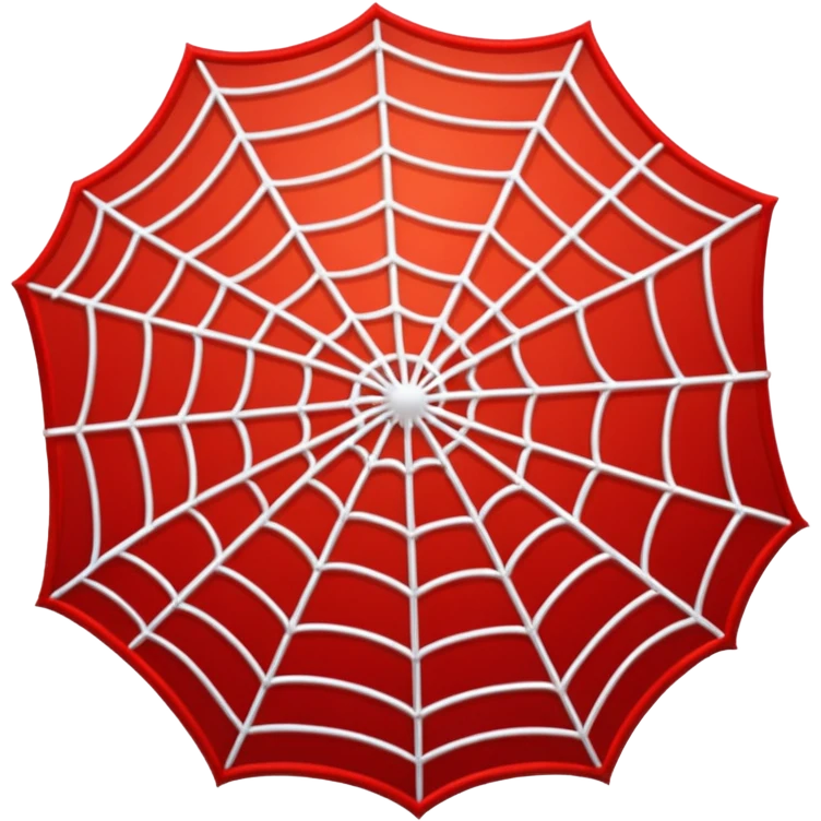 A red spiderweb emoji