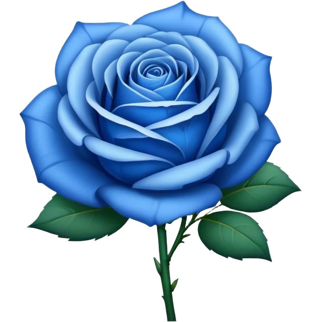 Blue rose emoji