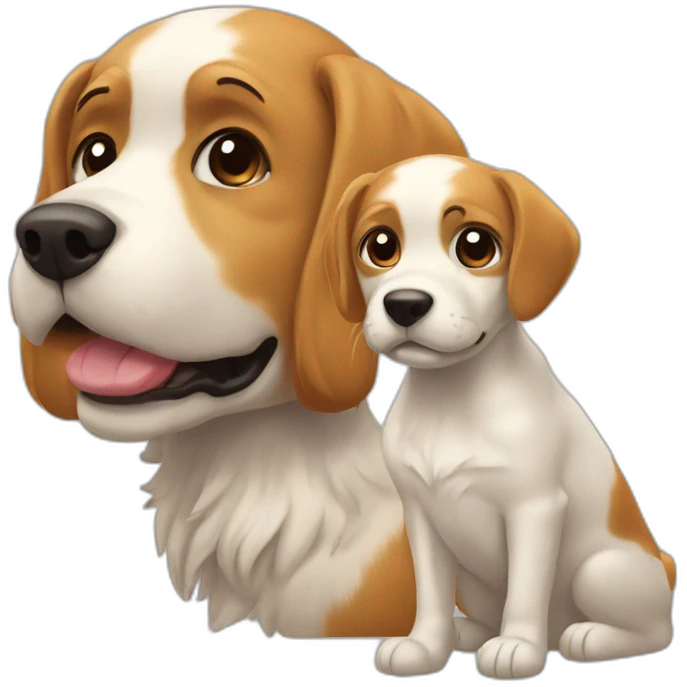 Chat et chien emoji