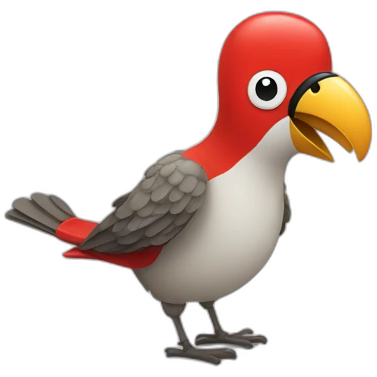 Bird with boxing gloves emoji
