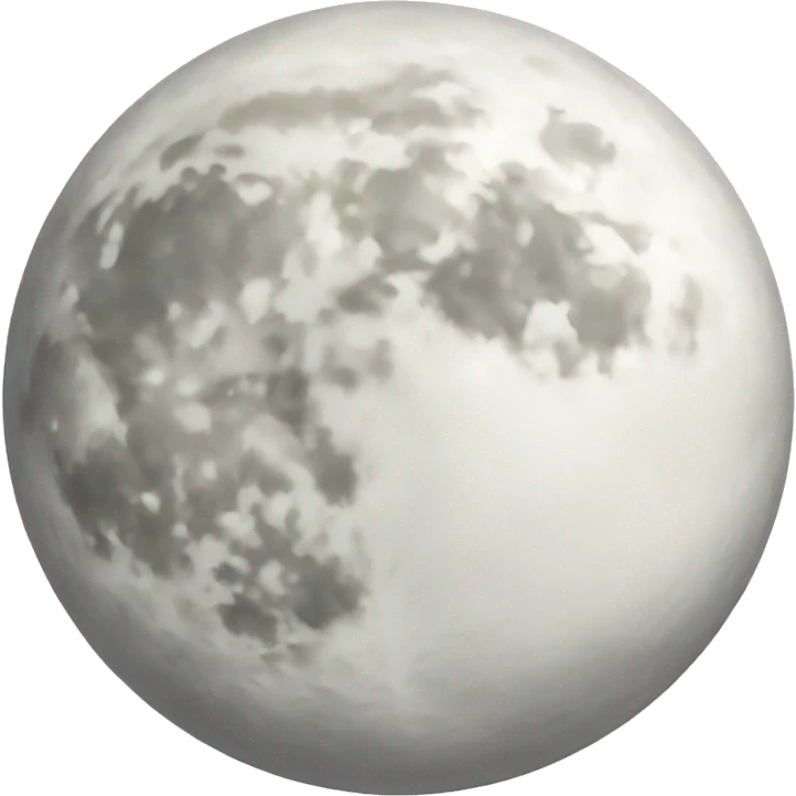 White moon emoji