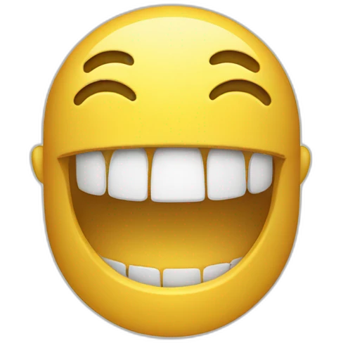 Smiley avec des grillz en or emoji