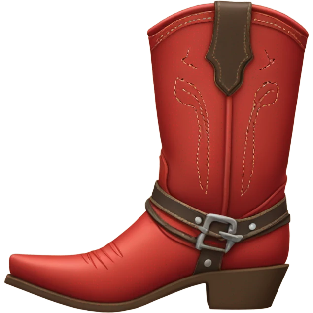 red cowboy boots  emoji