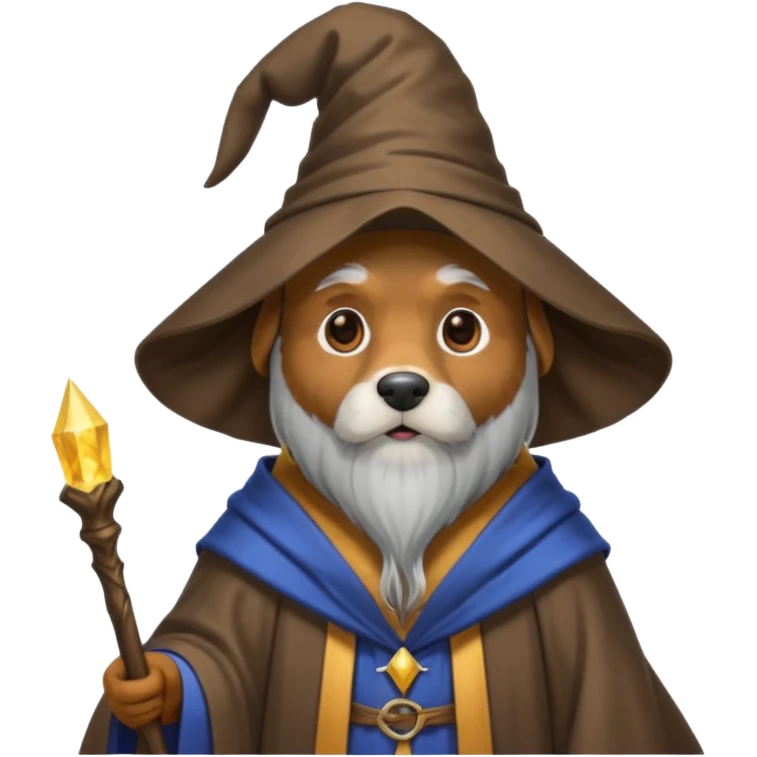 Dog wizard emoji