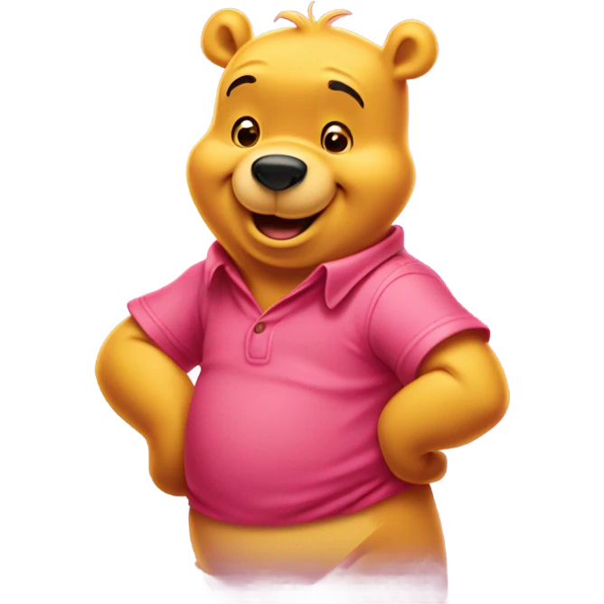 Winnie pooh rosa emoji
