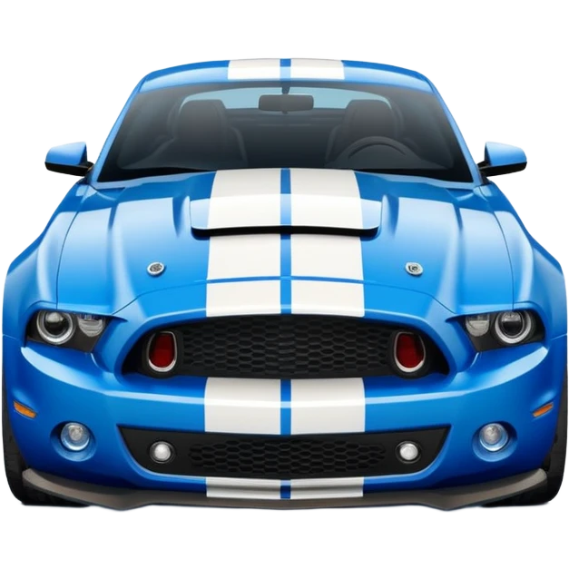 Shelby gt500 in blue emoji