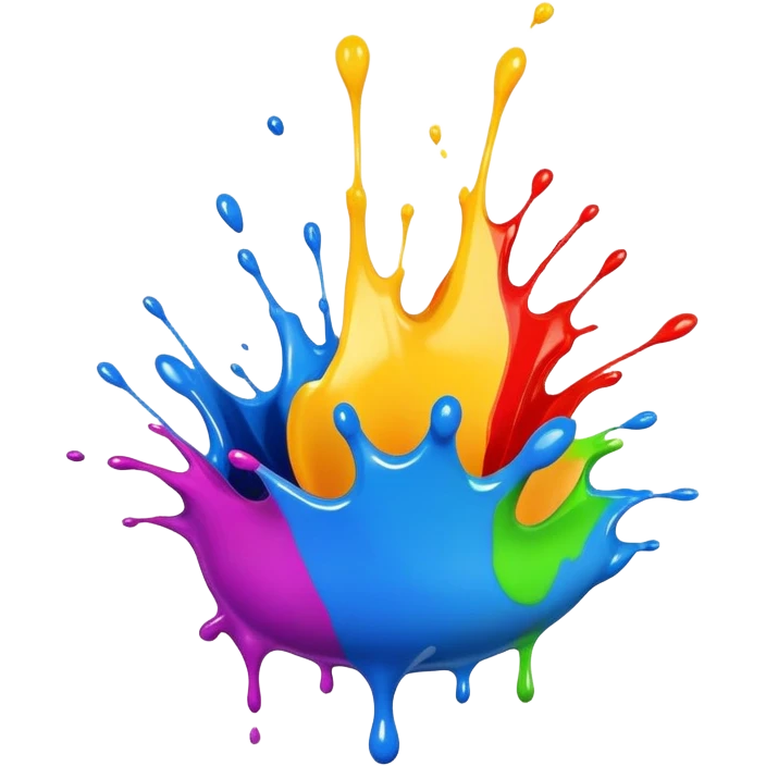 colorful paint splash emoji