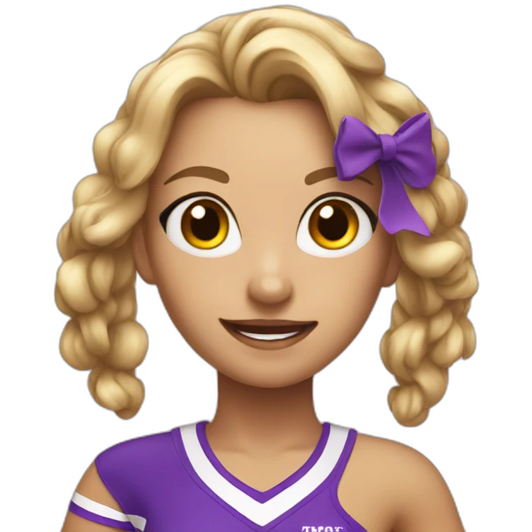 cheer girl emoji