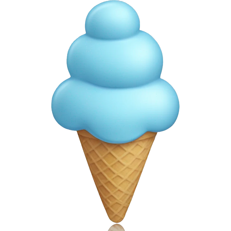 pastel blue ice cream emoji