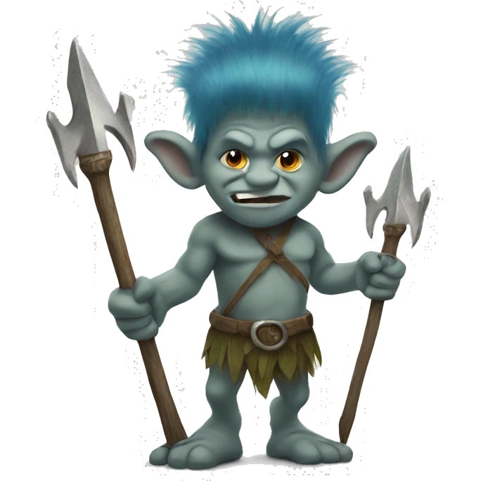troll with a trident emoji
