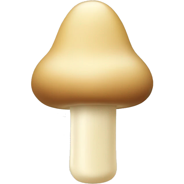 A beige colored mushroom shooting mayonnaise out the top emoji