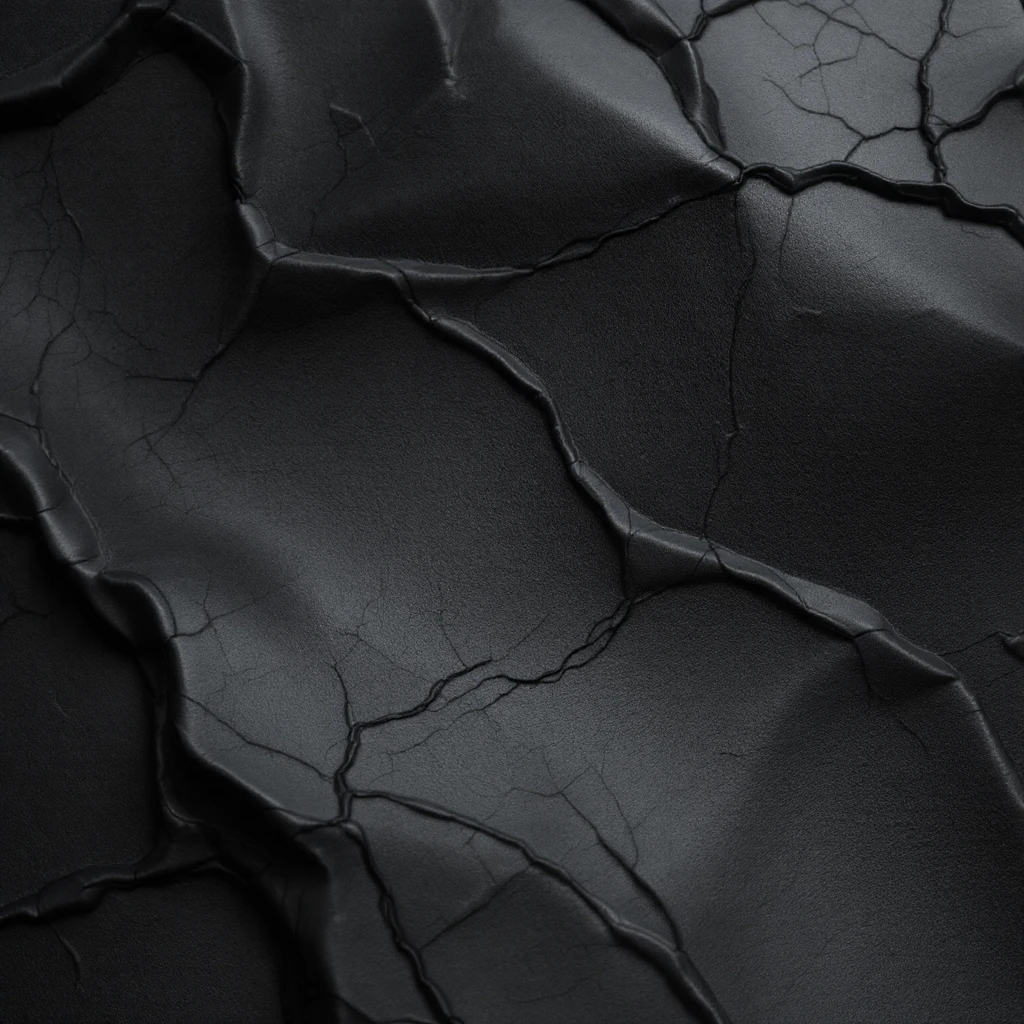 Black plastic with stratches texture emoji