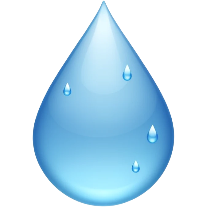 Gota de agua color blanco white emoji
