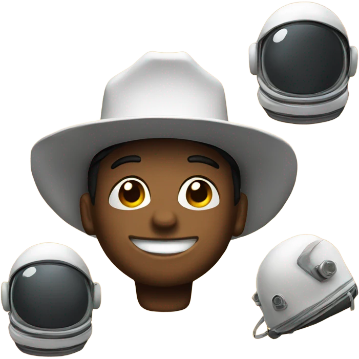 An Astronaut with a cowboy hat emoji