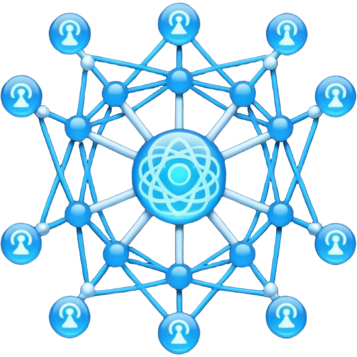 complex network of connected nodes emoji
