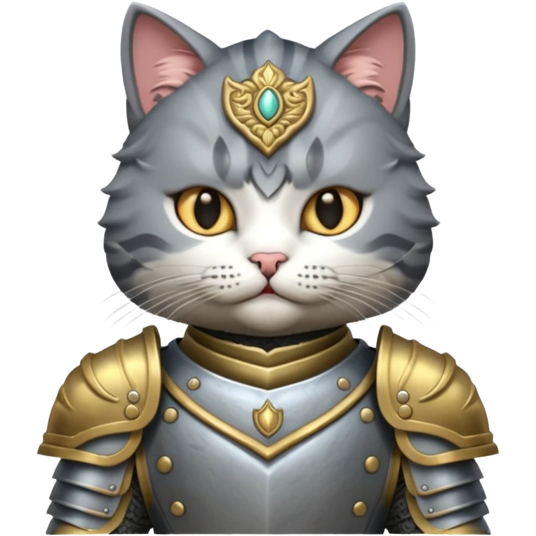 cat in battle armor emoji