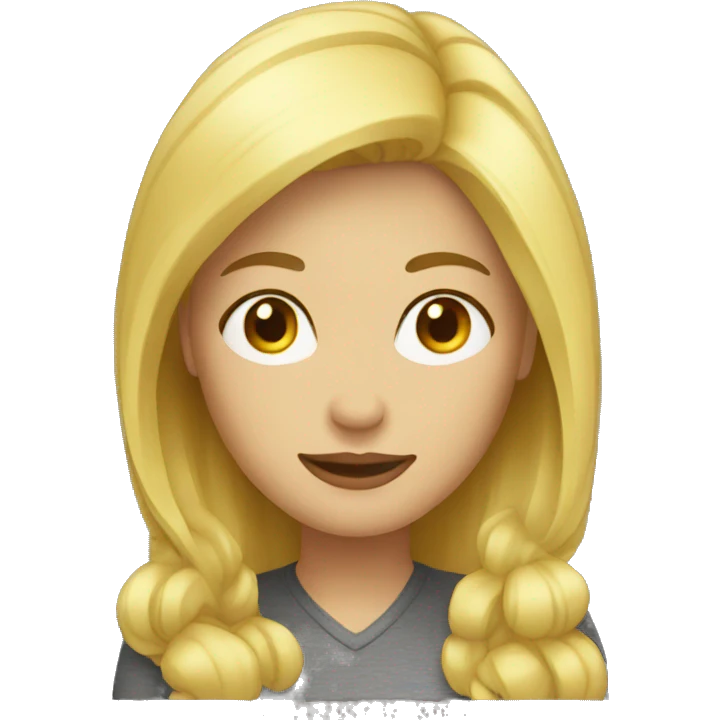 blond woman emoji