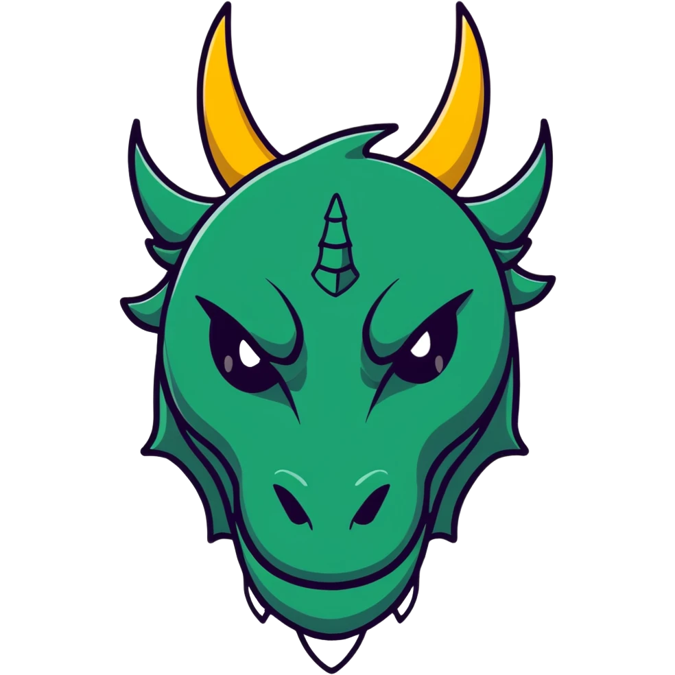 Minecraft black dragon head emoji