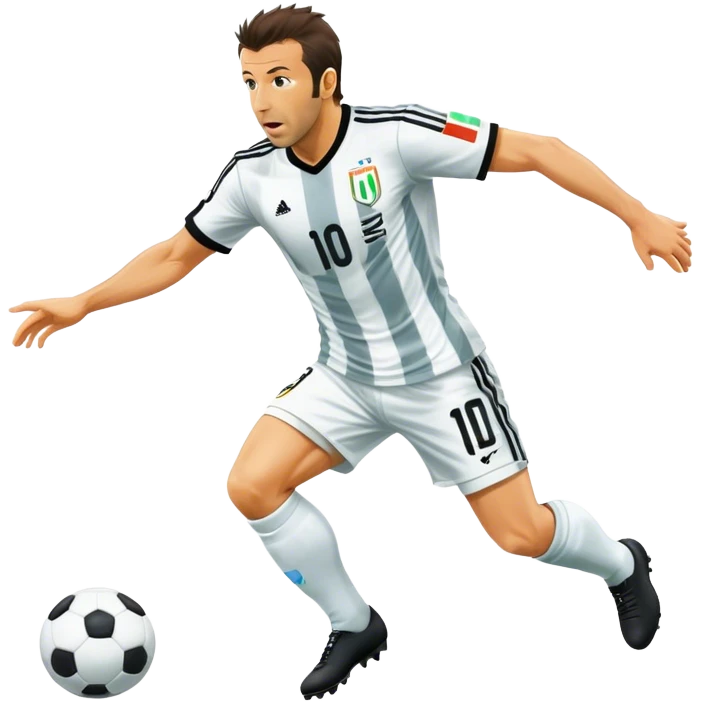Soccer player Alessandro del piero emoji