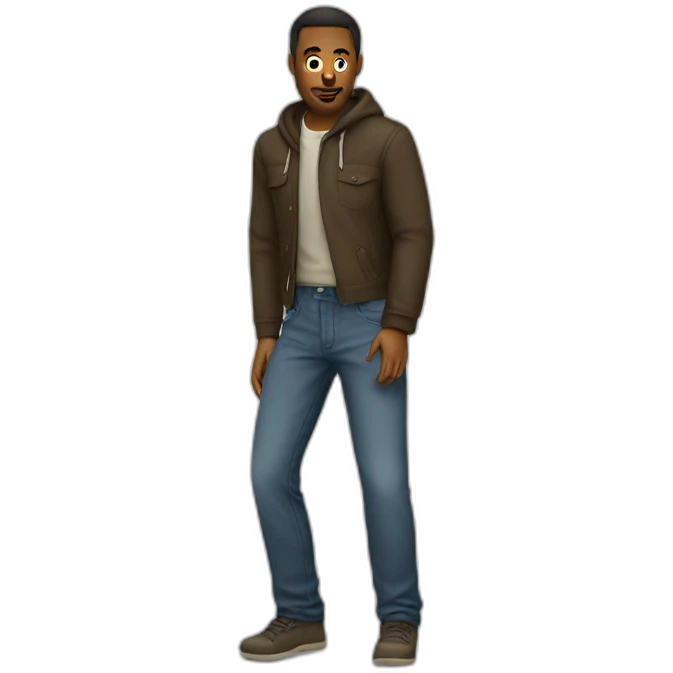 Man steals pants emoji