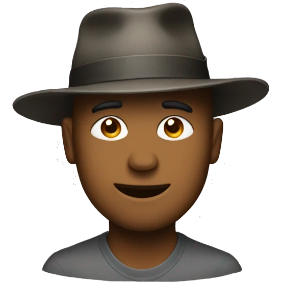 the hat man emoji