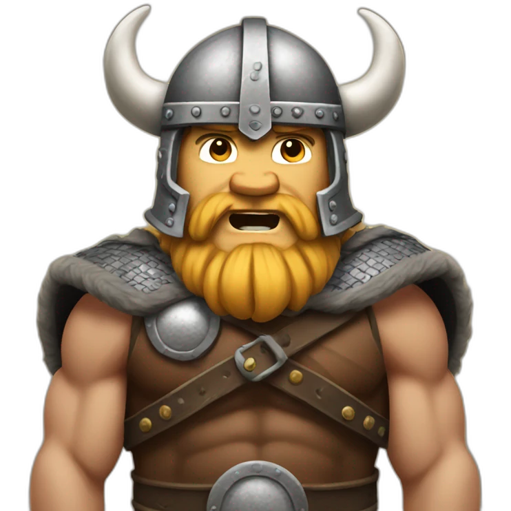 viking with muscles emoji