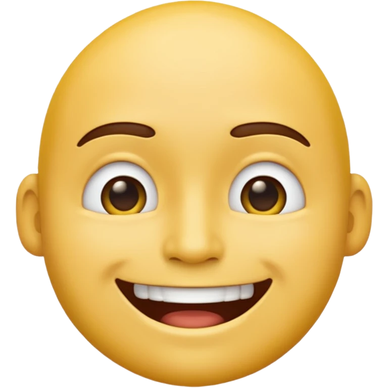 a yellow male emoji with a (closed mouth) emoji