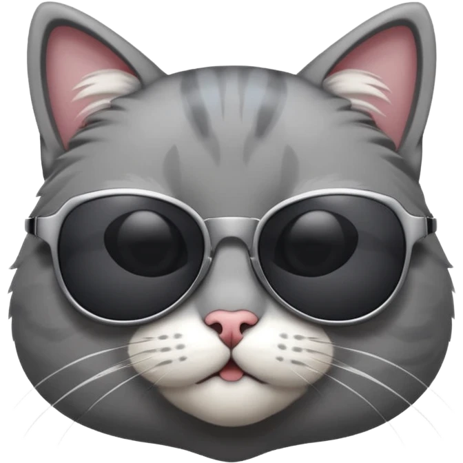 Cat wearing sunglasses emoji