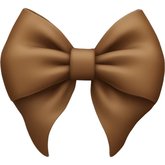 Number „2“ with a brown bow on top emoji