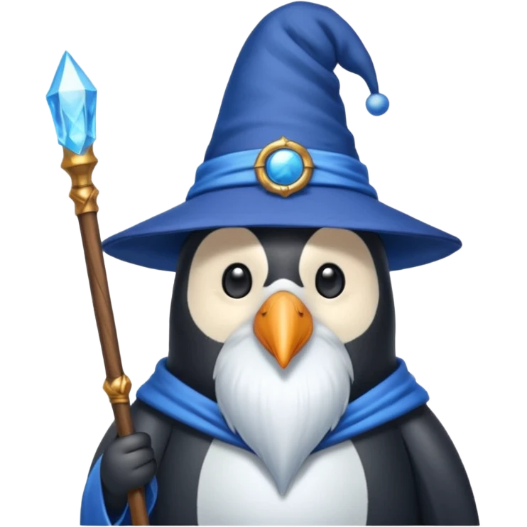 Penguin Wizard emoji