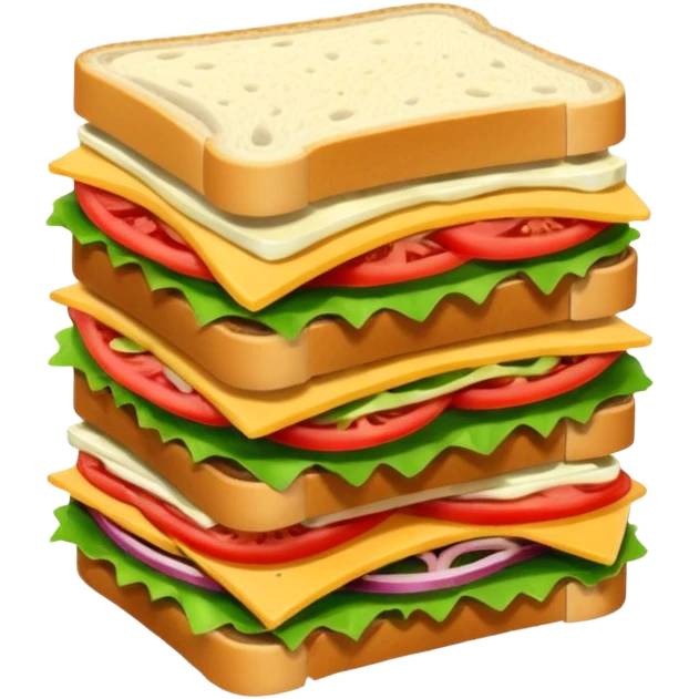 a tall stack of sandwich emoji