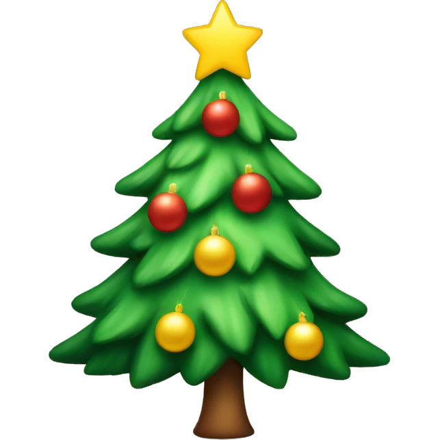 cute christmas tree emoji