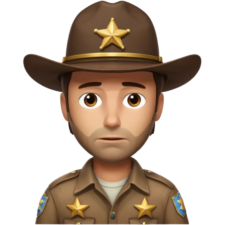 Create Rick Grimes From The Walking Dead emoji