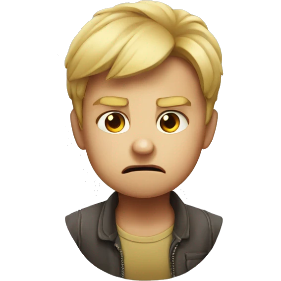 the child is angry emoji