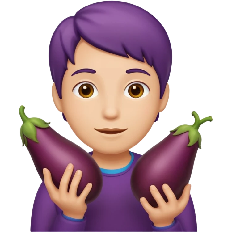 Egg plant in butt  emoji