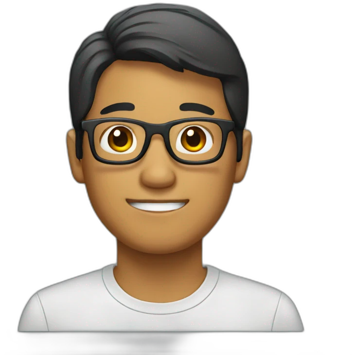 Filipino with glasses emoji