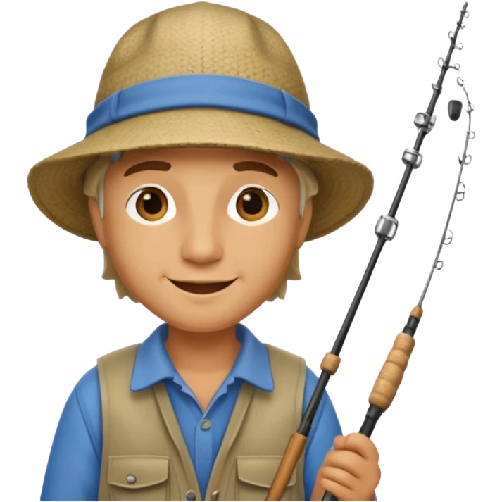 happy fisherman emoji