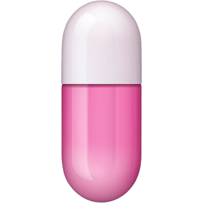 pink and white capsule emoji