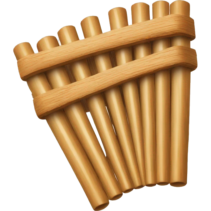 Pan flute plain and simple panpipes emoji
