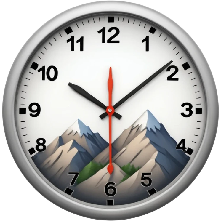 mountain standard time (MST) emoji