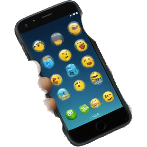 celular en la mano emoji