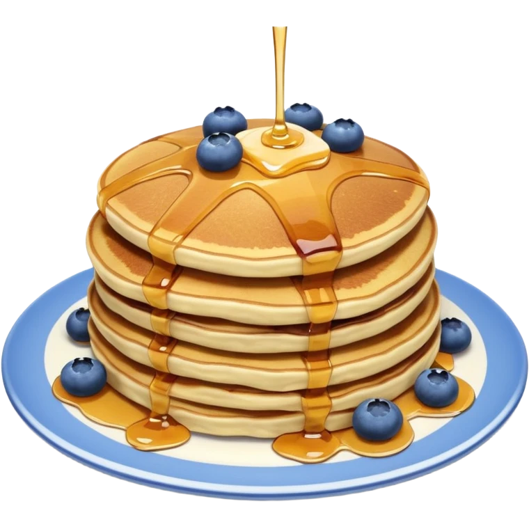 Blueberry pancakes emoji