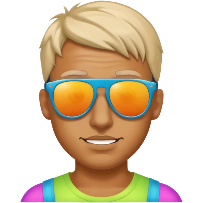 raver man with sunglasses emoji