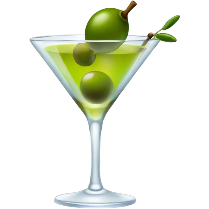 Martini with olive emoji