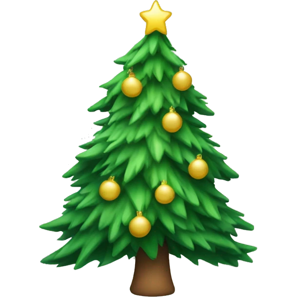clean christmas tree emoji